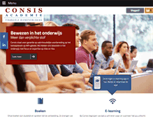 Tablet Screenshot of consisacademie.nl